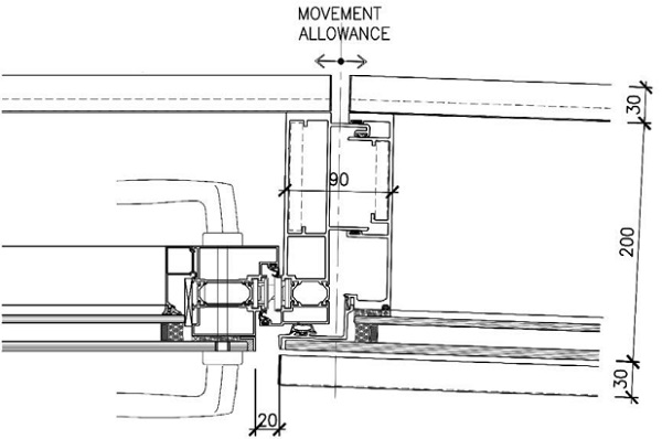 Image 3 – Inward opening door detail from Koltay Facades Design Intent drawings