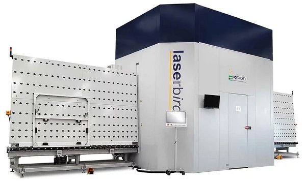With various lasers and stored programs, the Laserbird can remove functional layers from glass, and add textures and functions to panes such that a standard pane becomes an RF-transparent unit or antibacterial glass – on a pane by pane basis and without any tooling time.