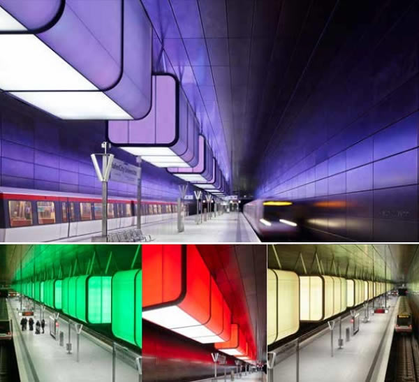Lightning box | station “HafenCity Universität” | Hamburg | ca. 250 m² | Fini Curve VSG