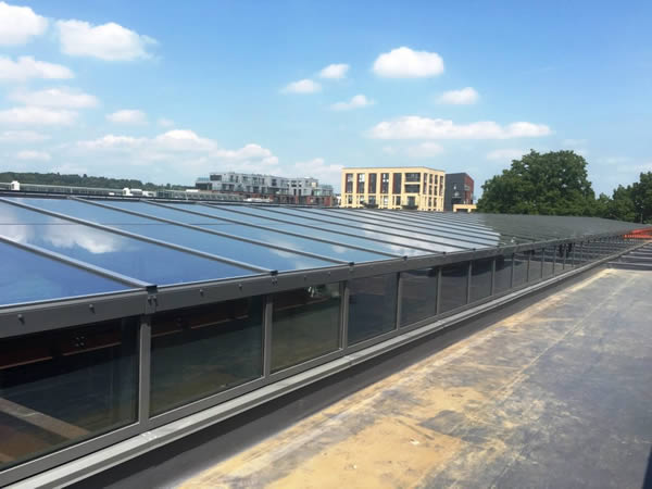 Bespoke skylights installed by Roofglaze at London Academy