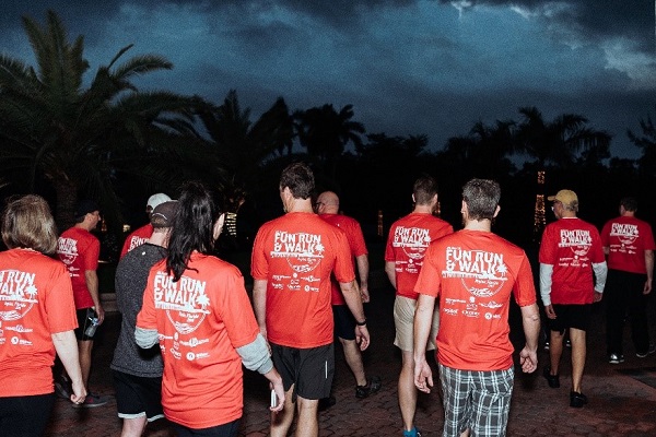 30 attendees donned red shirts for the 4th annual Fun Run/Walk, sponsored by Billco Manufacturing, Northwestern Glass Fab, Trosifol, Mappi, Quanex and Syracuse Glass.