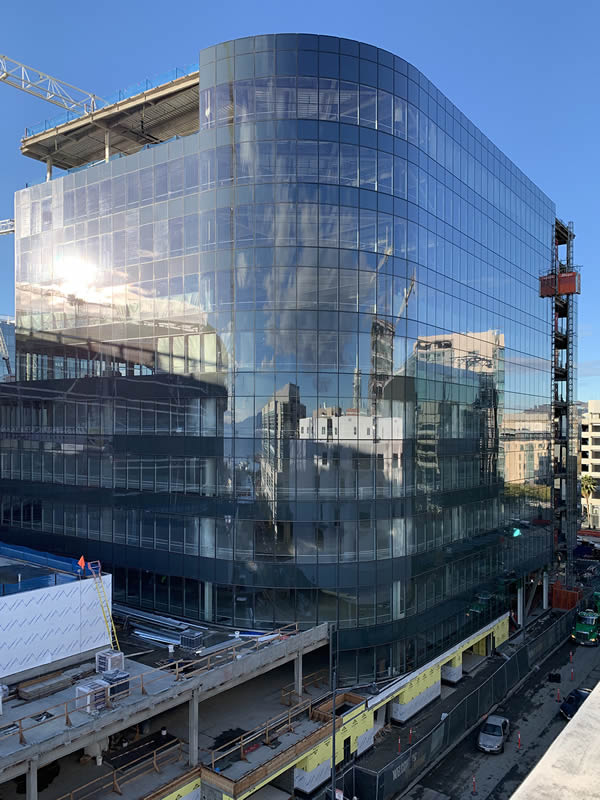 The Glass from NorthGlass on North Tower of Chase Center