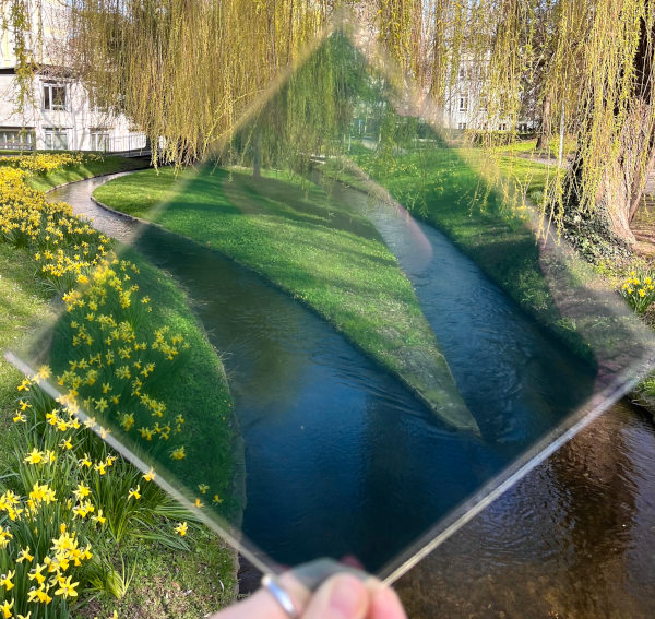 © Fraunhofer ISE The organic PV modules, measuring 14.5 by 14.5 centimeters, have an average transparency of 43.2 percent and an efficiency of up to 9.26 percent.