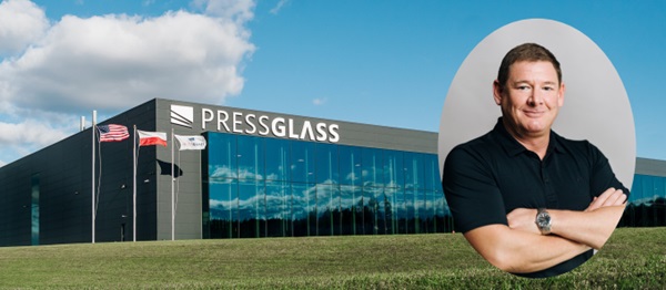 Press Glass, Inc., Ridgeway, Virginia, plant and Gregg Vanier, Director of Manufacturing and Technology
