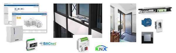 With the new building automation system GEZE Cockpit door, window and safety technology can be networked, monitored centrally and controlled. More intelligent ventilation: windows with IQ windowdrives can be integrated into the KNX building bus via the IQ box KNX interface module. The GEZE front door pack transforms a simple front door into an automated access solution with Smart Home connection. Photos: GEZE GmbH 
