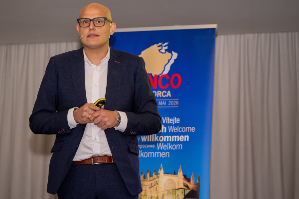Antonio Gioello, Head of the SANCO Group, highlighted the strength of the European network in his address and thanked partners for their enduring spirit of collaboration. Photo: SANCO