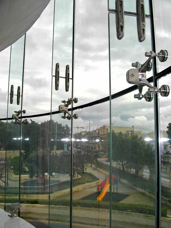 Spider Glass Curtain Walls – Bolted Point Fixed Glazing