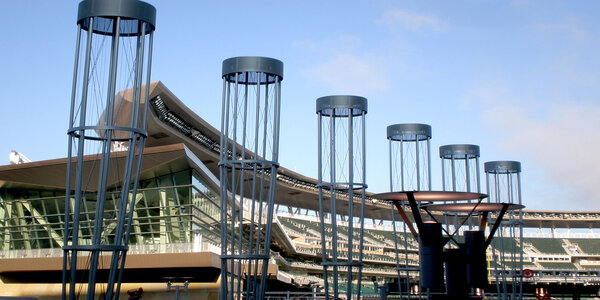 Target Field – Minneapolis, MN | Bat-Inspired Aluminum Topiaries