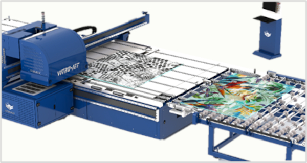 The Vitro-Jet FC , the iconic digital printer of TECGLASS.