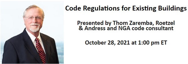 Thirsty Thursday returns October 28th with "Code Regulations for Existing Buildings" presented by Thom Zaremba.