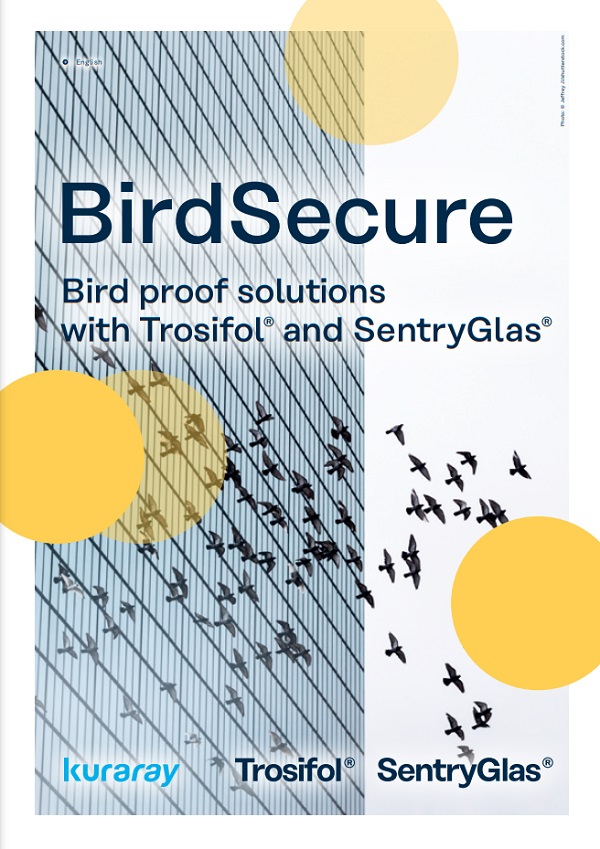 Kuraray BirdSecure: security glass with bird safe interlayer