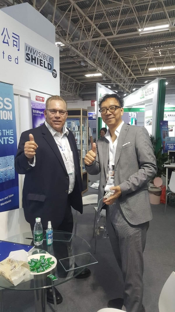 Unelko Corporation’s Invisible Shield® PRO 15 & REPEL® Protective Glass Coatings featured at China Glass 2019