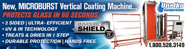 Unelko Offers Innovative, Invisible Shield® "Microburst" Glass Coating Machine