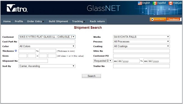 Vitro Glass launches Vitro GlassNET site for online glass ordering, tracking