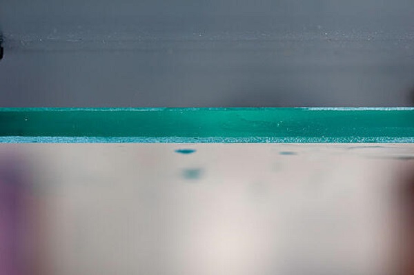 a seamed glass edge