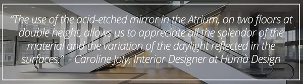 Acid-etched Mirror in Interior Daylighting Design