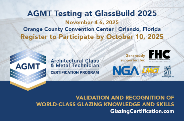 AGMT to host testing during GlassBuild America 2025