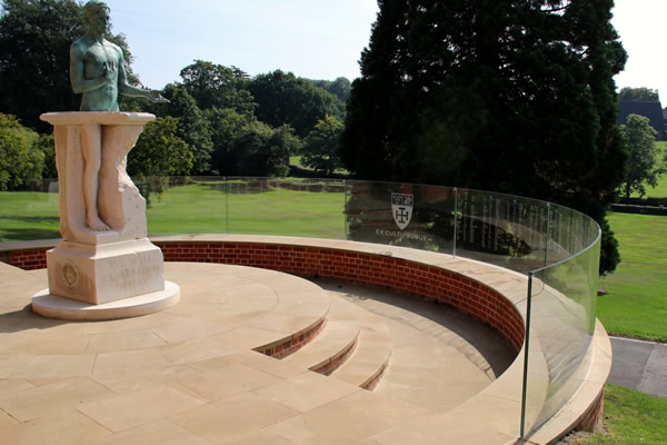 Cranleigh School Curved Glass Balustrade War Memorial