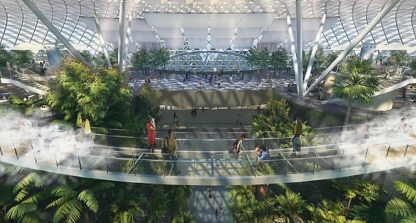 SOLARBAN glass specified for Jewel Changi Airport in Singapore