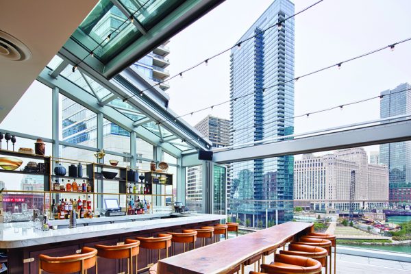 Completed rooftop enclosure for brand-new Gibsons Restaurant Group at River Point