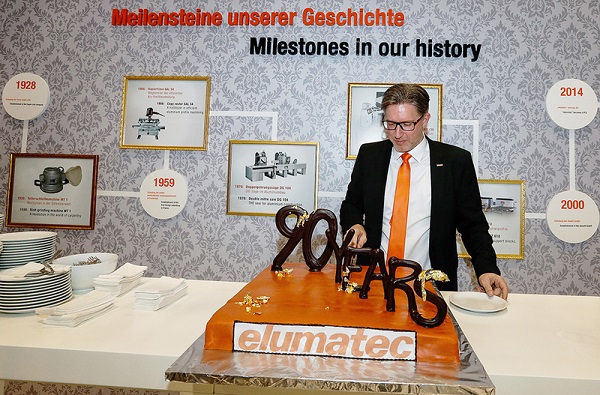 90 years of elumatec AG history: During the anniversary year, time was also taken to review the past – including elumatec innovations that set new standards in their time. Image copyright: elumatec AG, Mühlacker