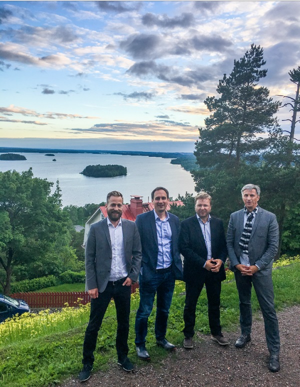 Nightless night in Tampere with Rottle & Rüdiger's Managing Director Mr. Roland Rottle, Mr. Andreas Kotzke and Sparklike's CEO Mr. Miikkael Niemi and Sales Director Mr. Mauri Saksala
