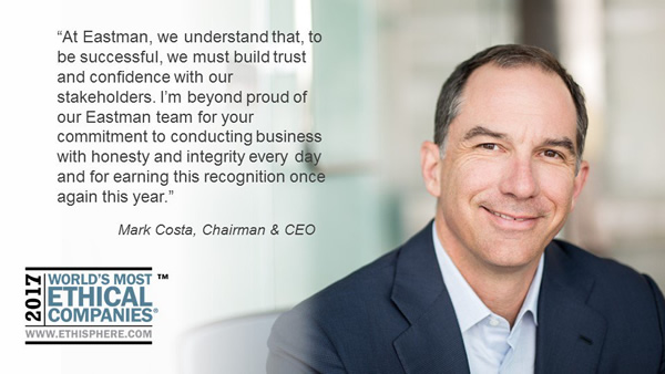 Mark Costa, Eastman’s chairman and chief executive officer