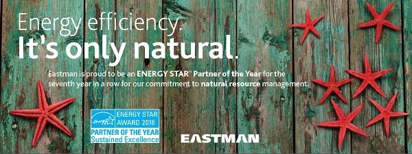 ​Eastman Recognized as an ENERGY STAR® Partner of the Year for the Seventh Time