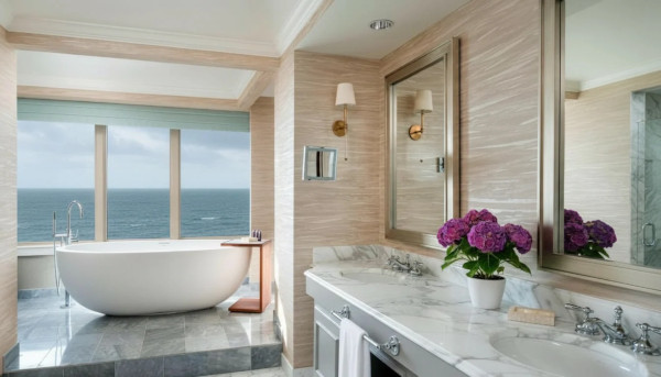 EnduroShield protects shower glass at The Ritz-Carlton, Sarasota