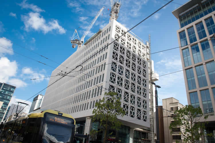  Façade work at 2 St Peter’s Square nears completion