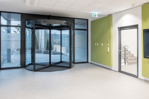 Doors and windows can now be integrated into a building system and operated and monitored from a central location, as here in our development center. Photo: GEZE GmbH