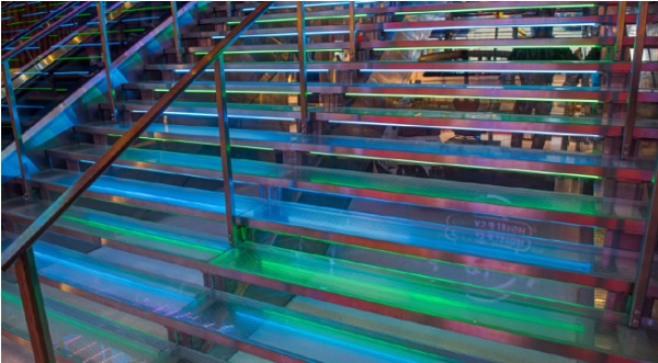 Glass stair detail
