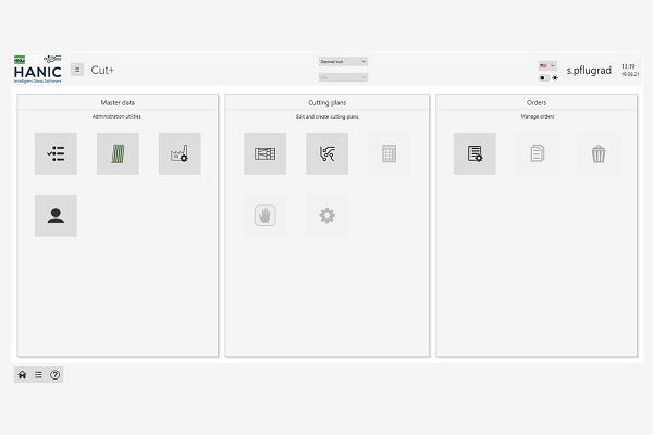 Image 1: Cut+ is new, intuitive software from HEGLA-HANIC for cutting table organisation and management. Cut+ was developed from the ground up and is based on the Microsoft .NET Core development environment.