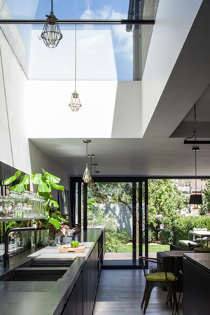 Victorian terrace renovated with Flushglaze fixed rooflight