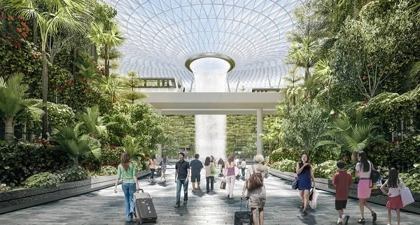 SOLARBAN glass specified for Jewel Changi Airport in Singapore