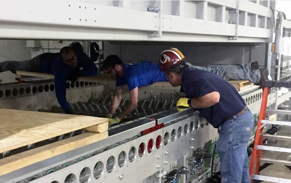 “In the end, it all went well, because everyone did their best to pull together. By June 12, the new furnace was producing glass, exactly three weeks to the day, exactly what Glaston promised. The entire project worked because we were all on board fully to get it done.”