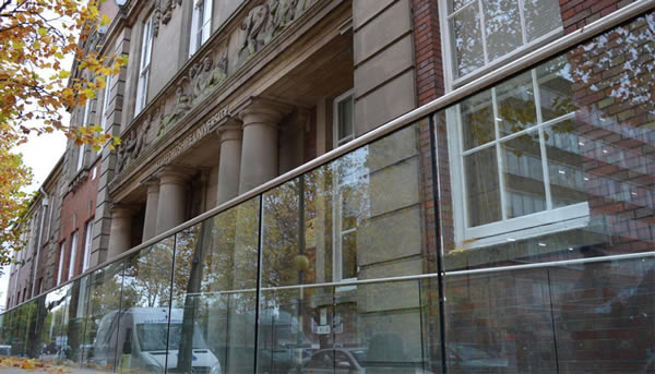 Top of the class with University Structural Glass Balustrade Installation