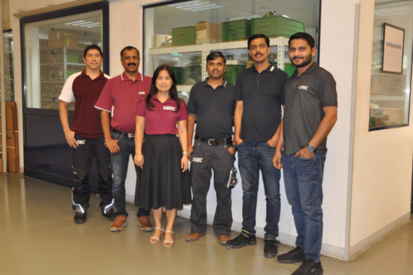 © LiSEC; From left to right: Dula Alvin, Garudanadurga Rajesh, Mailum Loris, Tangela Chandrasekar, Khan Allanoor, Dmello Rocksun Ronald