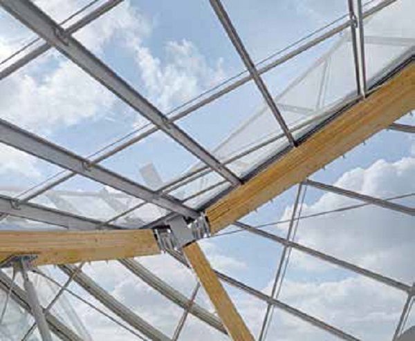 The Fondation Louis Vuitton deploys arguably one of the most fascinating glass roofs ever seen.