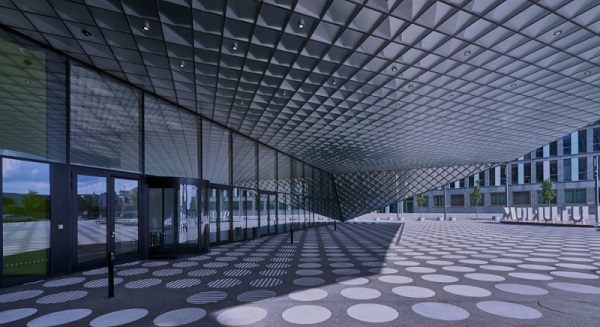 The production volume of more than 7,500 units allowed the complete prefabrication and configuration of the diamond-shaped cassettes in the factory. | Photo: © Arup/ Ulrich Rossmann