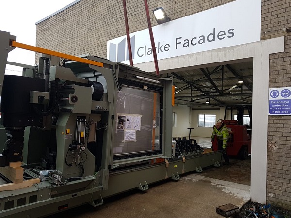 New CNC Machine lands at Clarke Facades