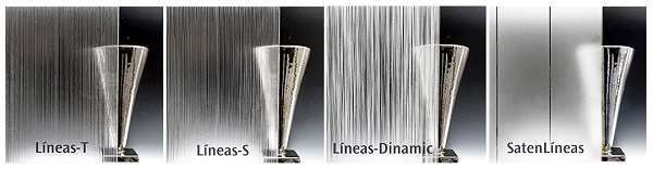 New LINEAS COLLECTION glass, linear textures… and organic?