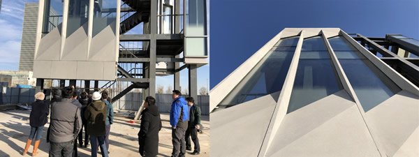 The Owners and Architects Are Looking At the Glass Samples