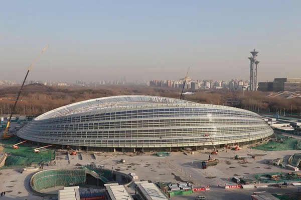 The National Speed Skating Hall Finished the Roof-Sealing and Enclosure