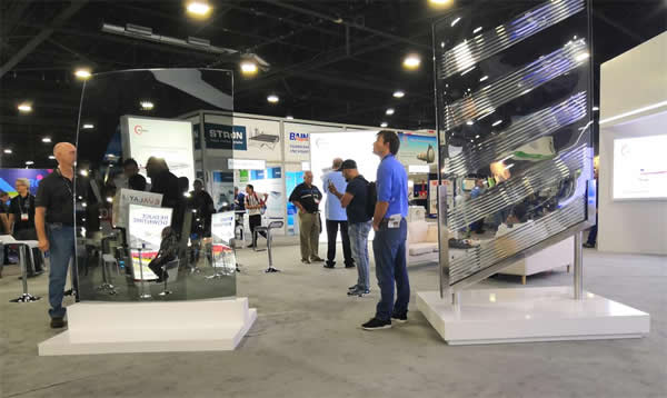 Double-curved low-e tempered glass, "air cushioned glass"