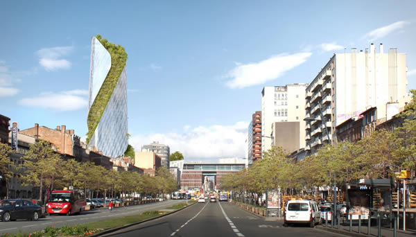Studio Libeskind to build twisted, tree-covered skyscraper for Toulouse