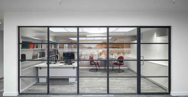 Offices given a modern twist with Clement internal steel screens