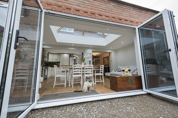 Opus Ultrasky with Bi-folding Doors Installation