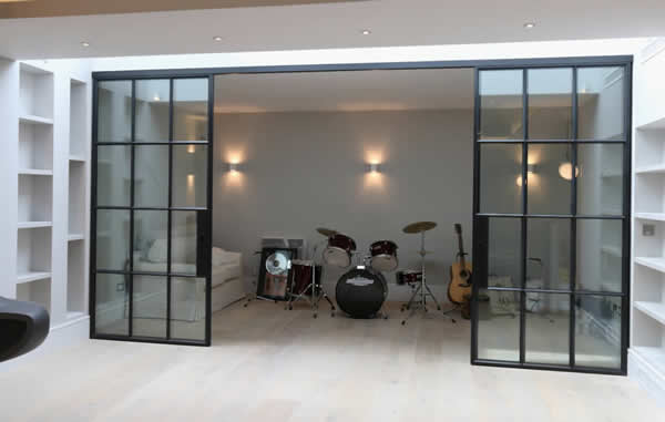   Quarrendon Street,  Basement Extension Using Mondrian Internal Doors