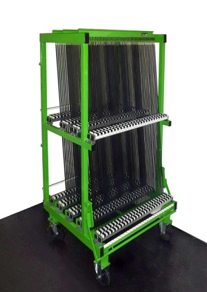 Image 4: At last year’s Fensterbau/Frontale, the two-level harp rack with 2 x 50 compartments from HEGLA drew interest.